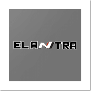 Elantra N (Bigger) Black Posters and Art